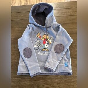 Earth Kids Hoodie - Light Blue‎ and Gray